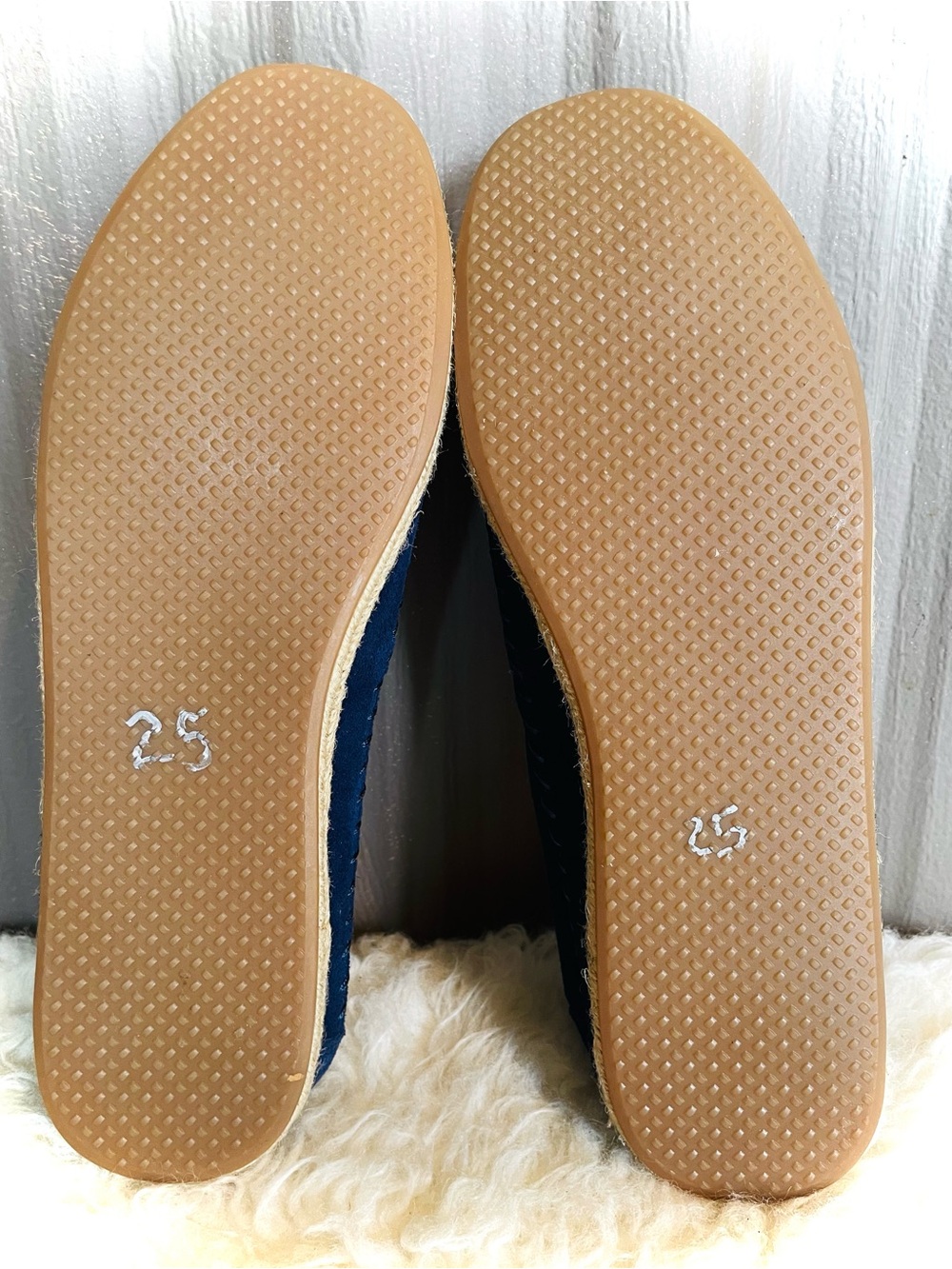 NEW TOMS Men’s Espadrille Navy Blue Suede Rope Sole Size 14 NWT Classic Slip On - Picture 8 of 9